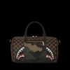EXTERIOR GOLD ZIP POCKET SHARKS IN PARIS MINI DUFFLE