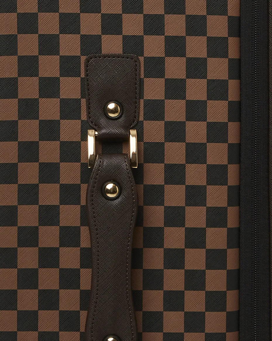 EXTERIOR GOLD ZIP POCKET SHARKS IN PARIS JETSETTER CARRY-ON LUGGAGE