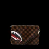 FURRR SHARKS IN PARIS CROSSOVER CLUTCH