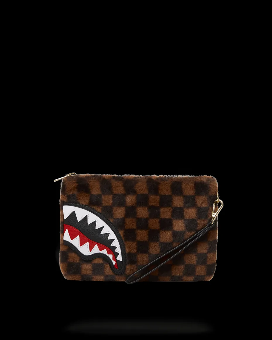 FURRR SHARKS IN PARIS CROSSOVER CLUTCH