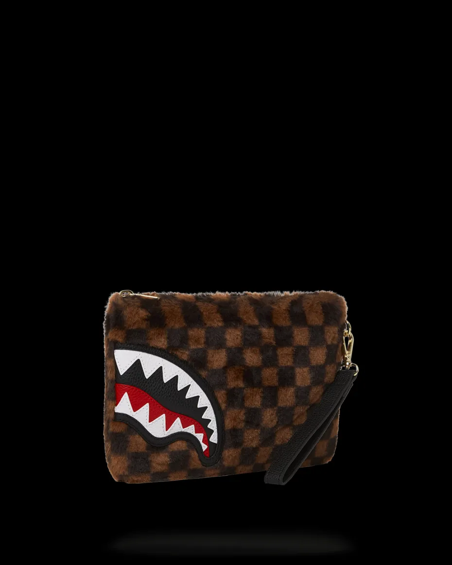 FURRR SHARKS IN PARIS CROSSOVER CLUTCH