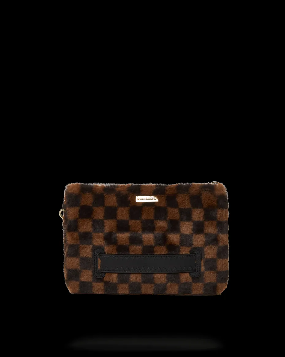 FURRR SHARKS IN PARIS CROSSOVER CLUTCH