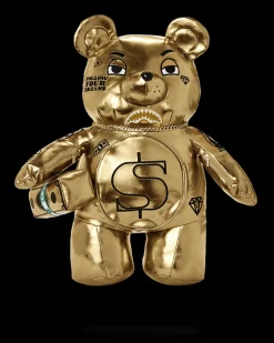 GOLD RUSH MONEYBEAR TEDDYBEAR BACKPACK