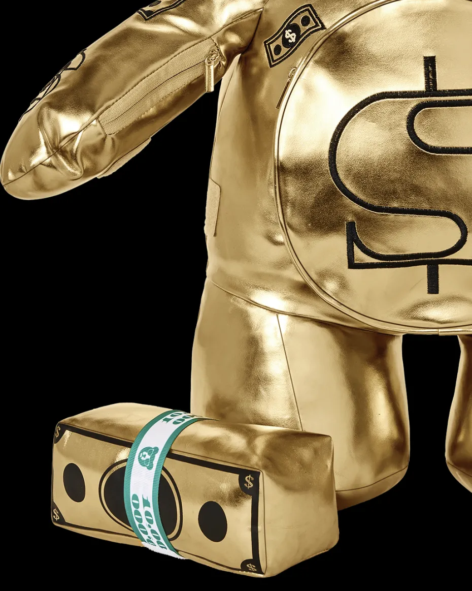 GOLD RUSH MONEYBEAR TEDDYBEAR BACKPACK