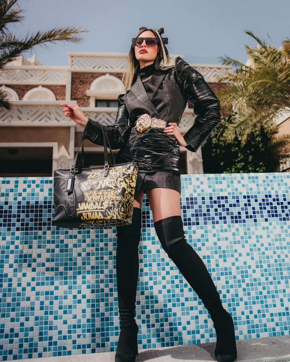 HALF GRAFF GLIDE TOTE