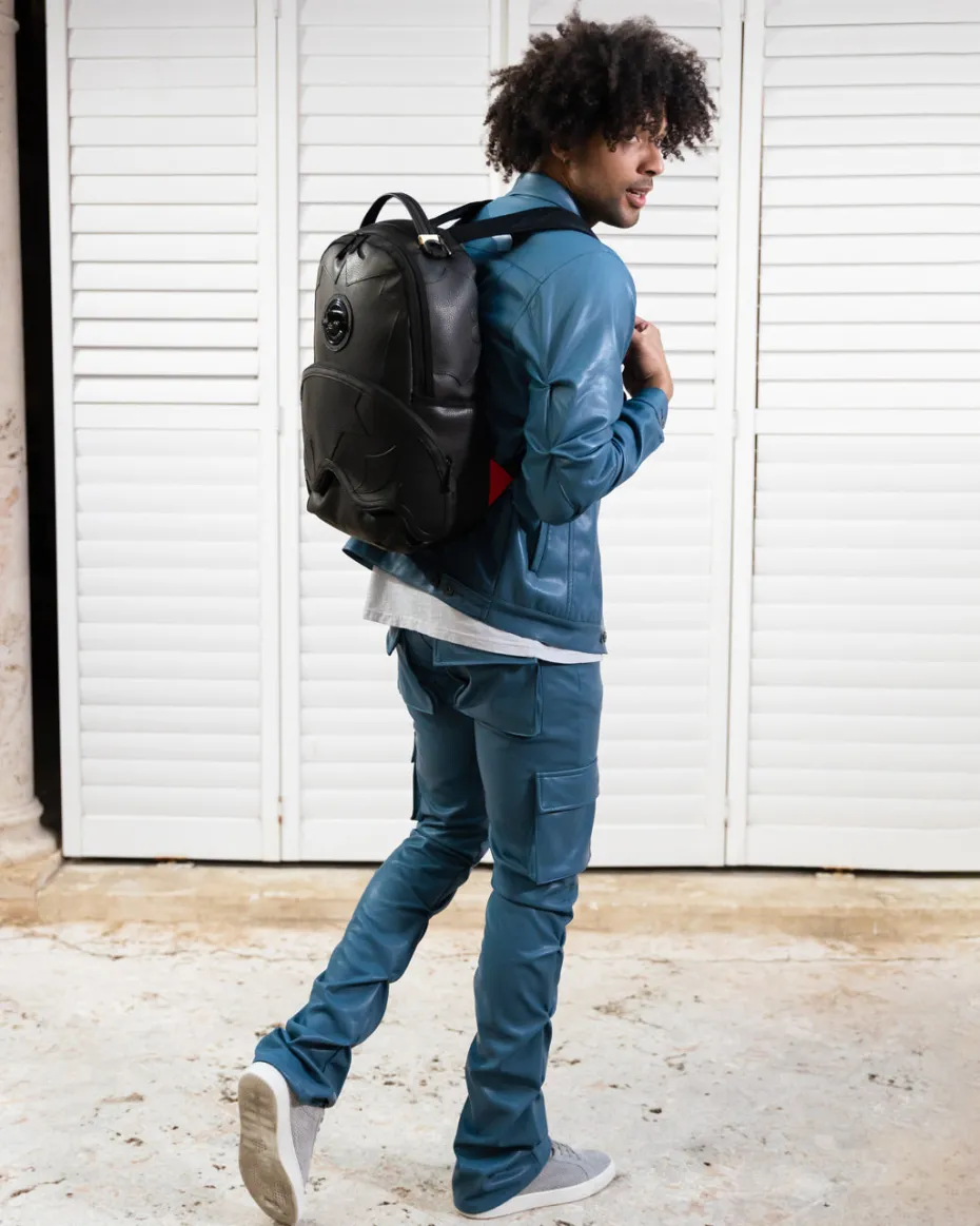 HEAVY METAL SHARK BLACK BACKPACK (DLXV)