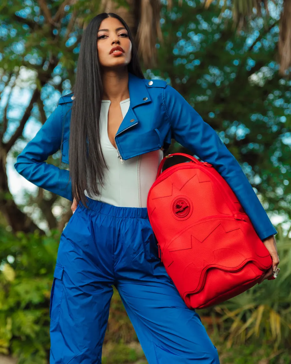 HEAVY METAL SHARK RED BACKPACK (DLXV)