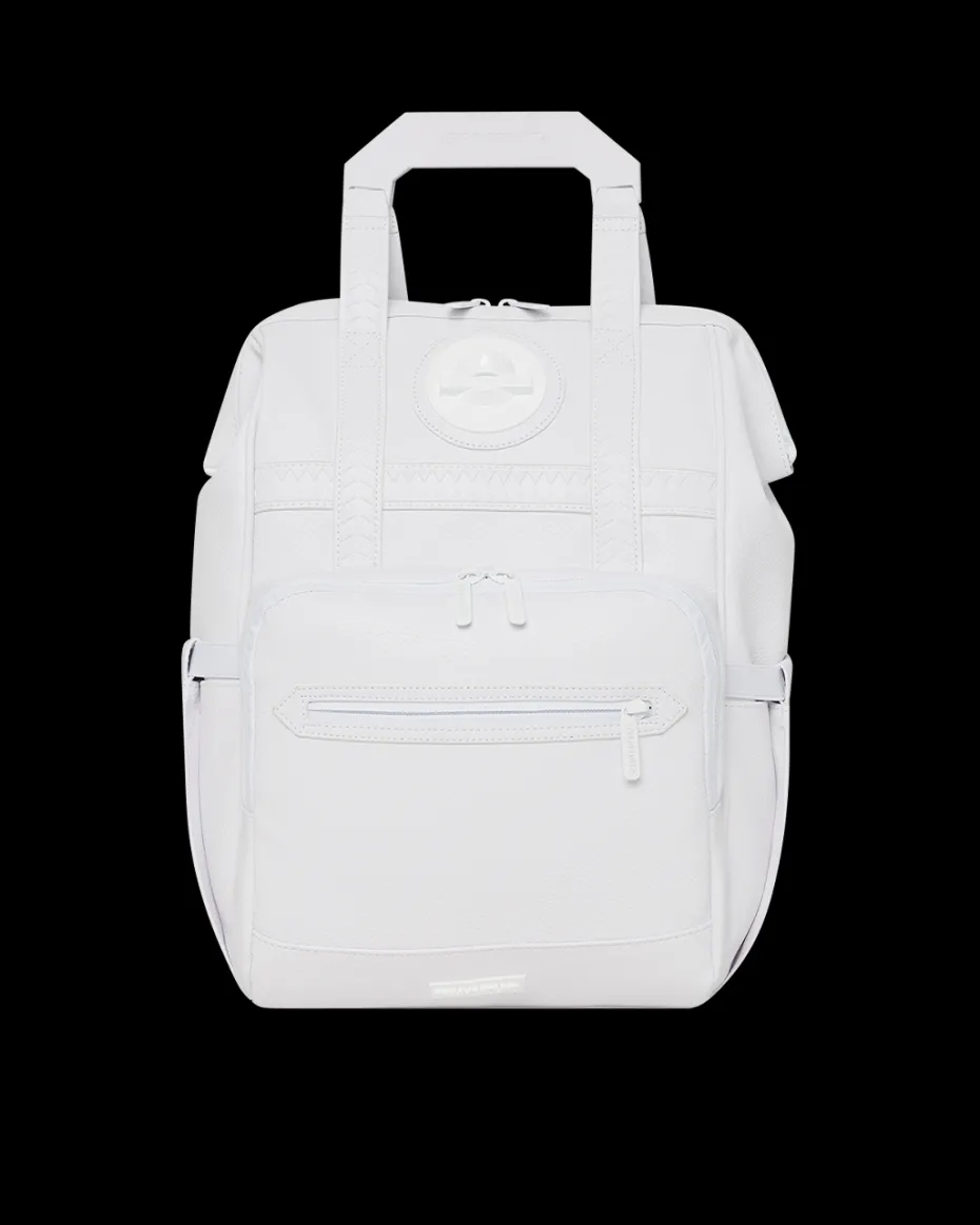 HEAVY METAL SHARK WHITE OUT BIZ TOP OPENER BACKPACK