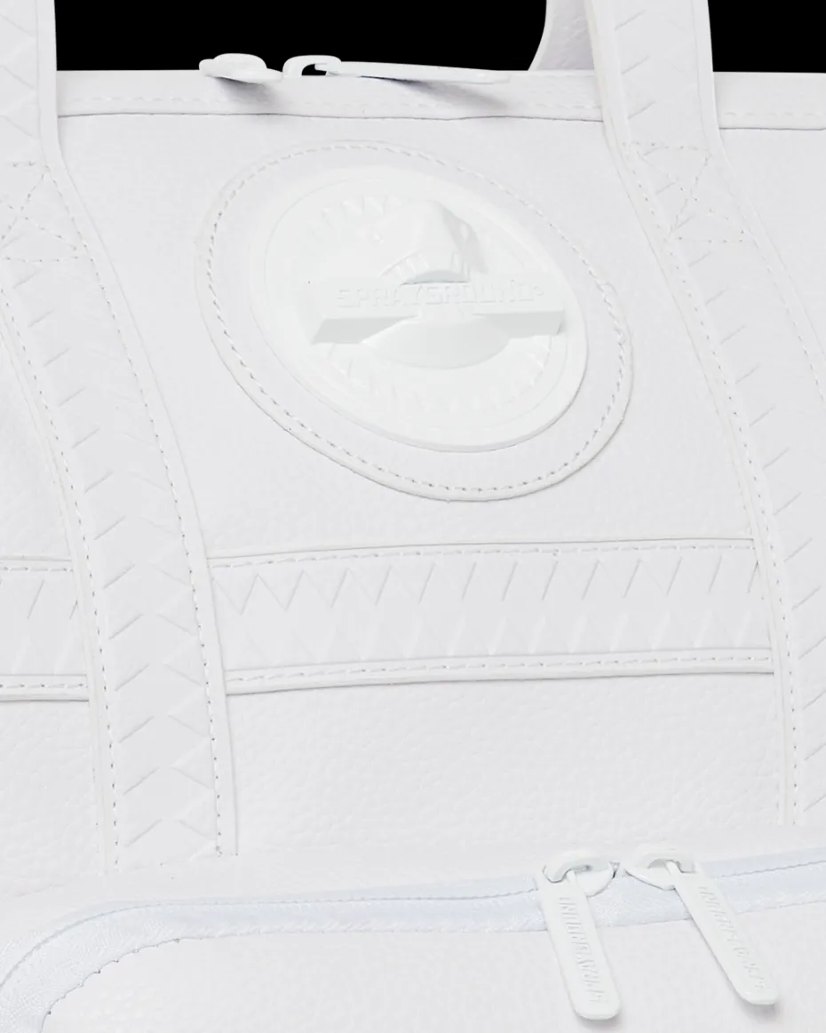 HEAVY METAL SHARK WHITE OUT BIZ TOP OPENER BACKPACK