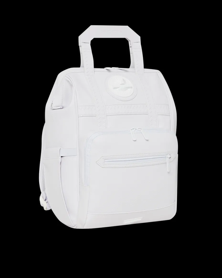 HEAVY METAL SHARK WHITE OUT BIZ TOP OPENER BACKPACK