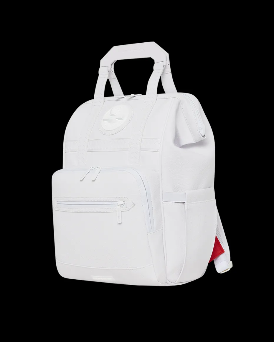 HEAVY METAL SHARK WHITE OUT BIZ TOP OPENER BACKPACK
