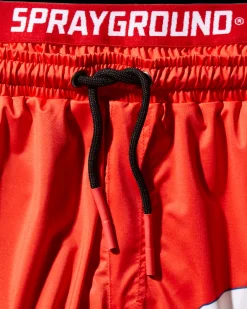 JAPAN WAVE CORTO SWIM TRUNKS (RED)