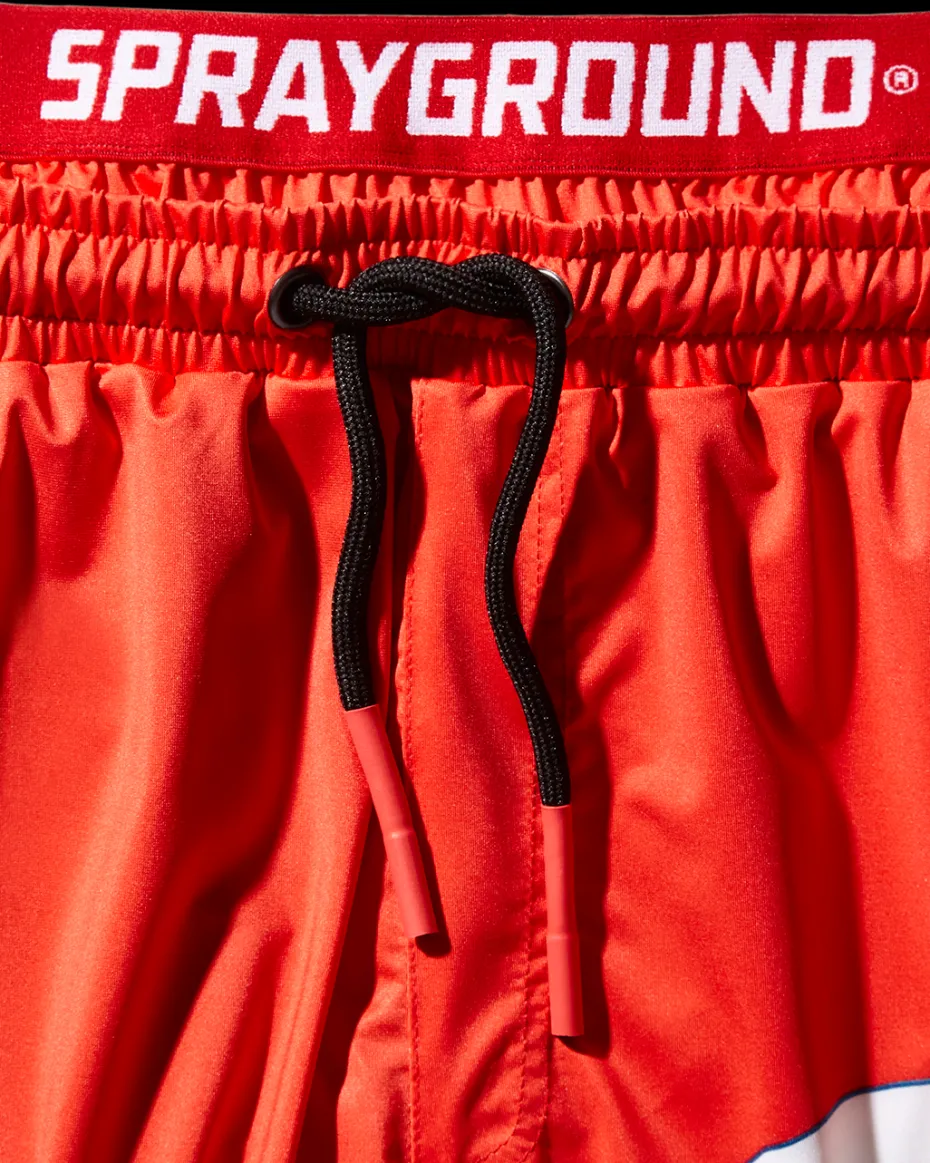 JAPAN WAVE CORTO SWIM TRUNKS (RED)