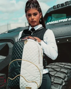 LEVELED UP SPLIT QUILT SHARK BACKPACK (DLXV)