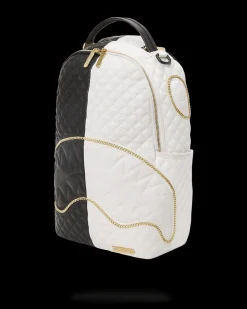 LEVELED UP SPLIT QUILT SHARK BACKPACK (DLXV)