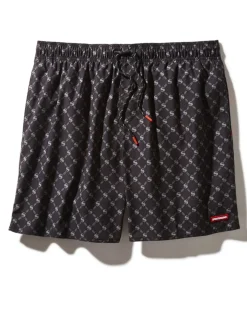 MIDNIGHT MONEY PATTERN SHOTO SWIM TRUNKS