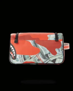 MONEY CAMO (RED) TOILETRY BAG