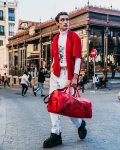MONEY PATTERN BRICK DUFFLE