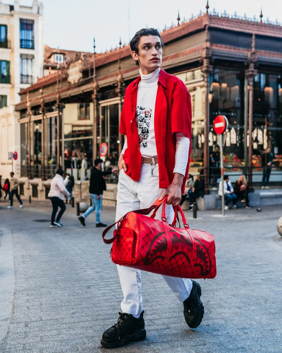 MONEY PATTERN BRICK DUFFLE