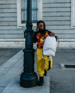 MONEY PATTERN POWDER BACKPACK (DLXV)