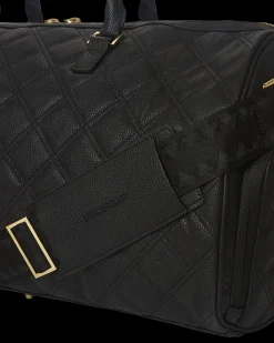 NOIR QUILT GOLD CHAIN SHARK DUFFLE