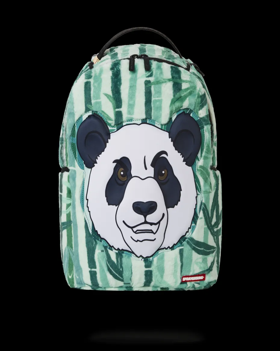 PANDA COZY VELOUR FUR BACKPACK