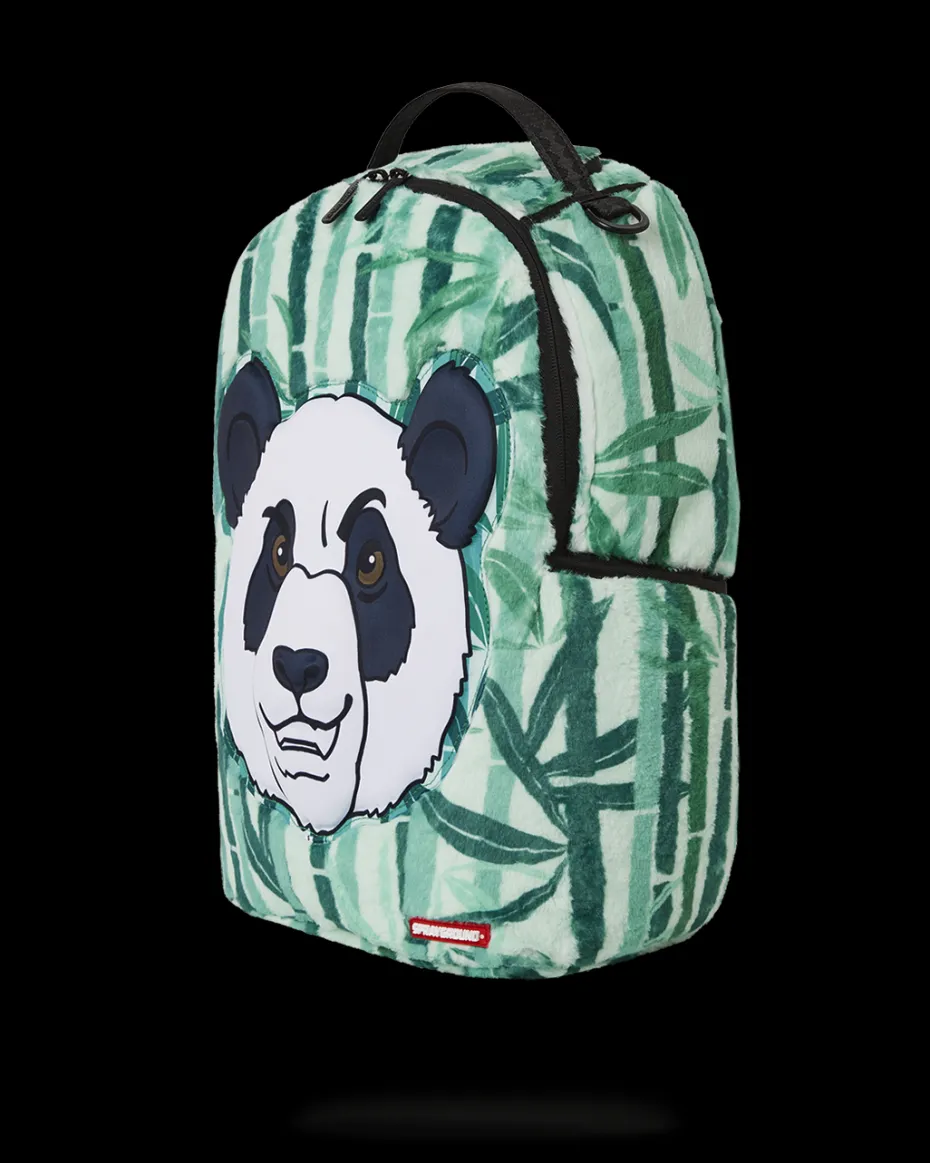 PANDA COZY VELOUR FUR BACKPACK