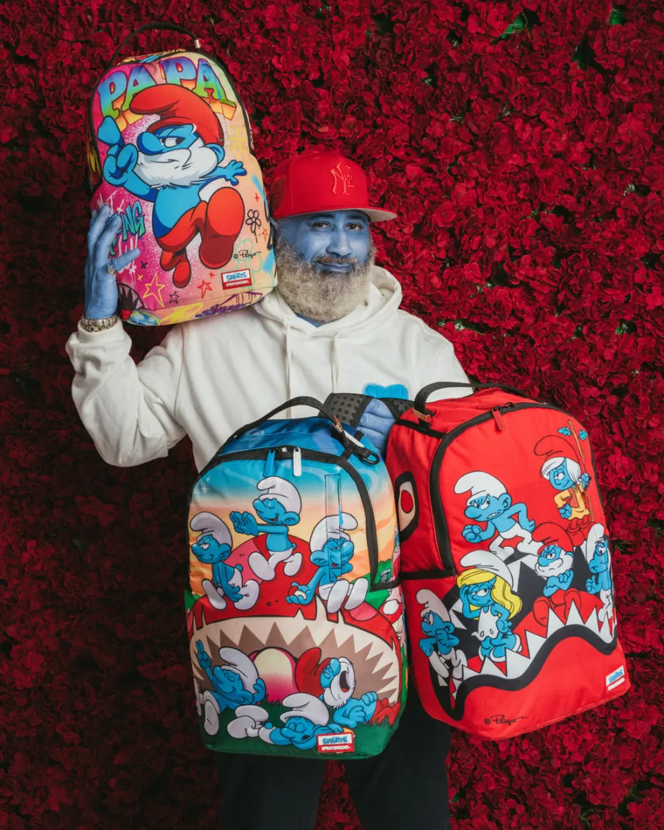 PAPA SMURF ON THE RUN BACKPACK
