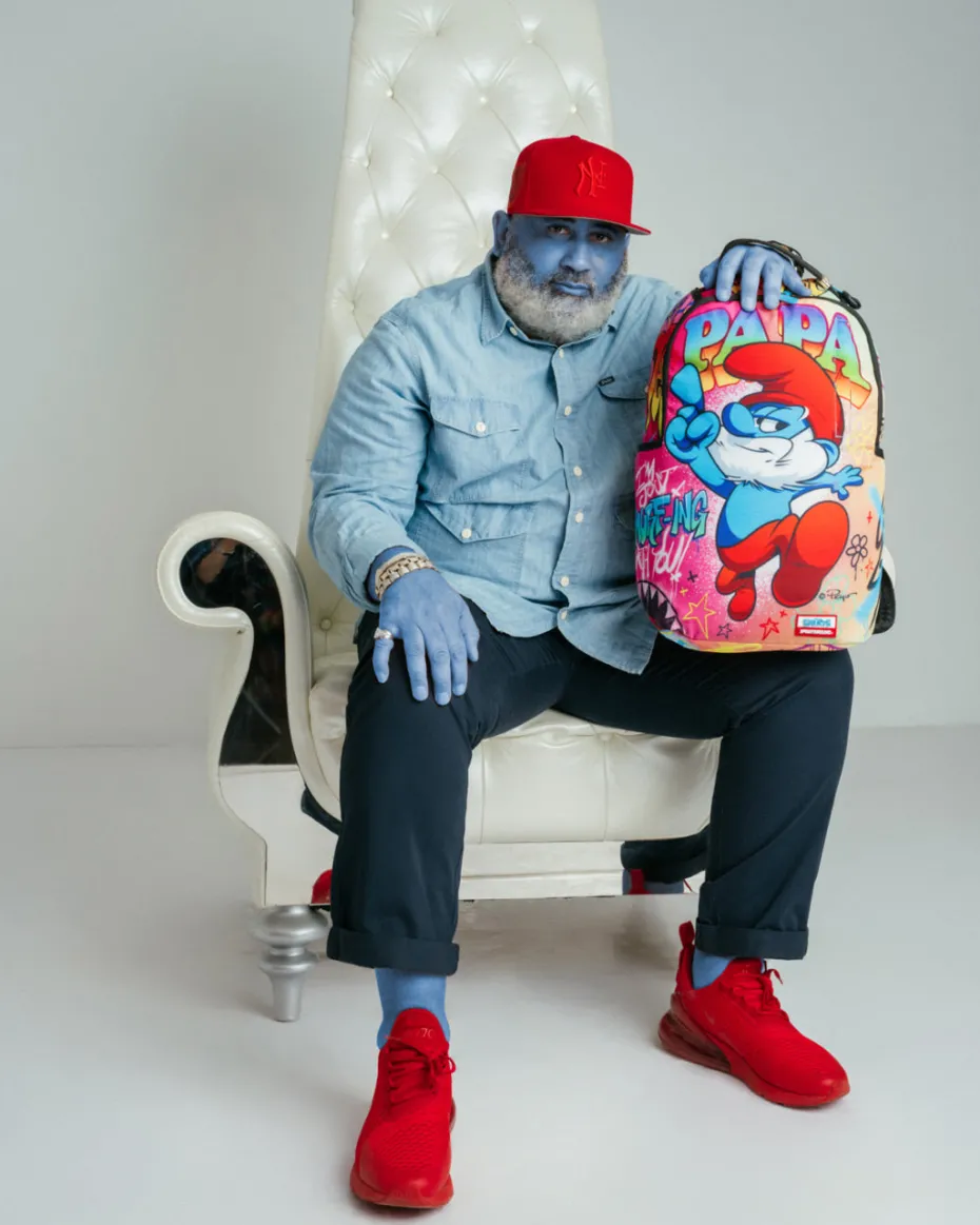 PAPA SMURF ON THE RUN BACKPACK