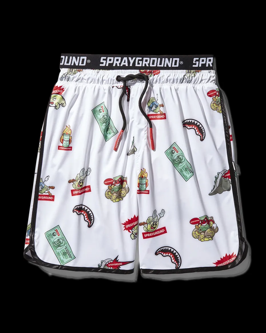 PATCH ALL-IN CORTO SWIM TRUNKS (WHITE)