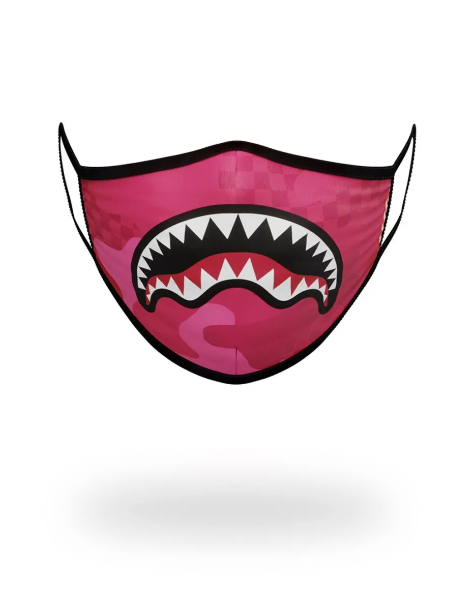 PINK ANIME SHARK FORM-FITTING MASK