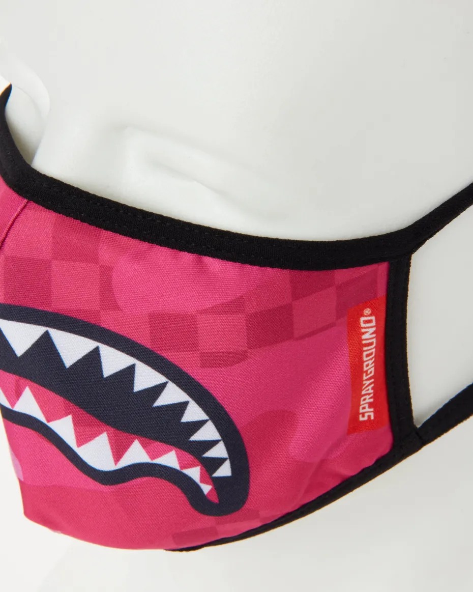 PINK ANIME SHARK FORM-FITTING MASK