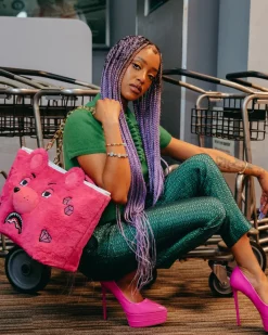 PLUSH MONEYBEAR TOTE (PINK)
