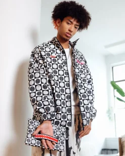 POODLE CHECK RON ENGLISH COLLAB POUCHETTE