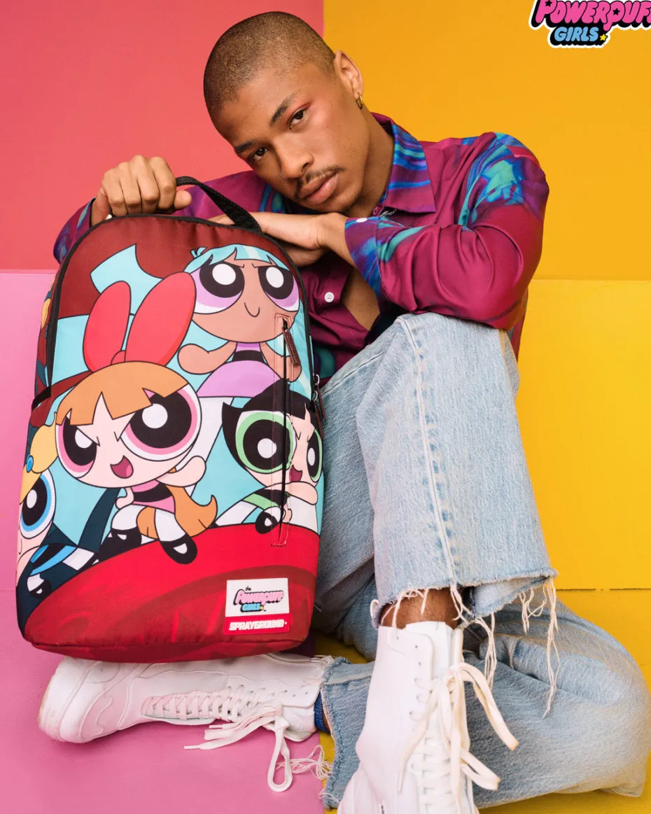 POWERPUFF GIRLS NEVER BACK DOWN BACKPACK