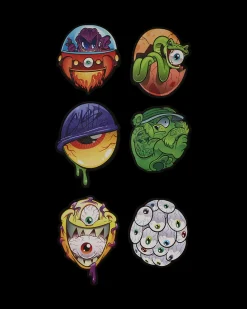 PSYCHO WORLD OF FUN BACKPACK (WITH REMOVABLE VELCRO EYE PATCHES)