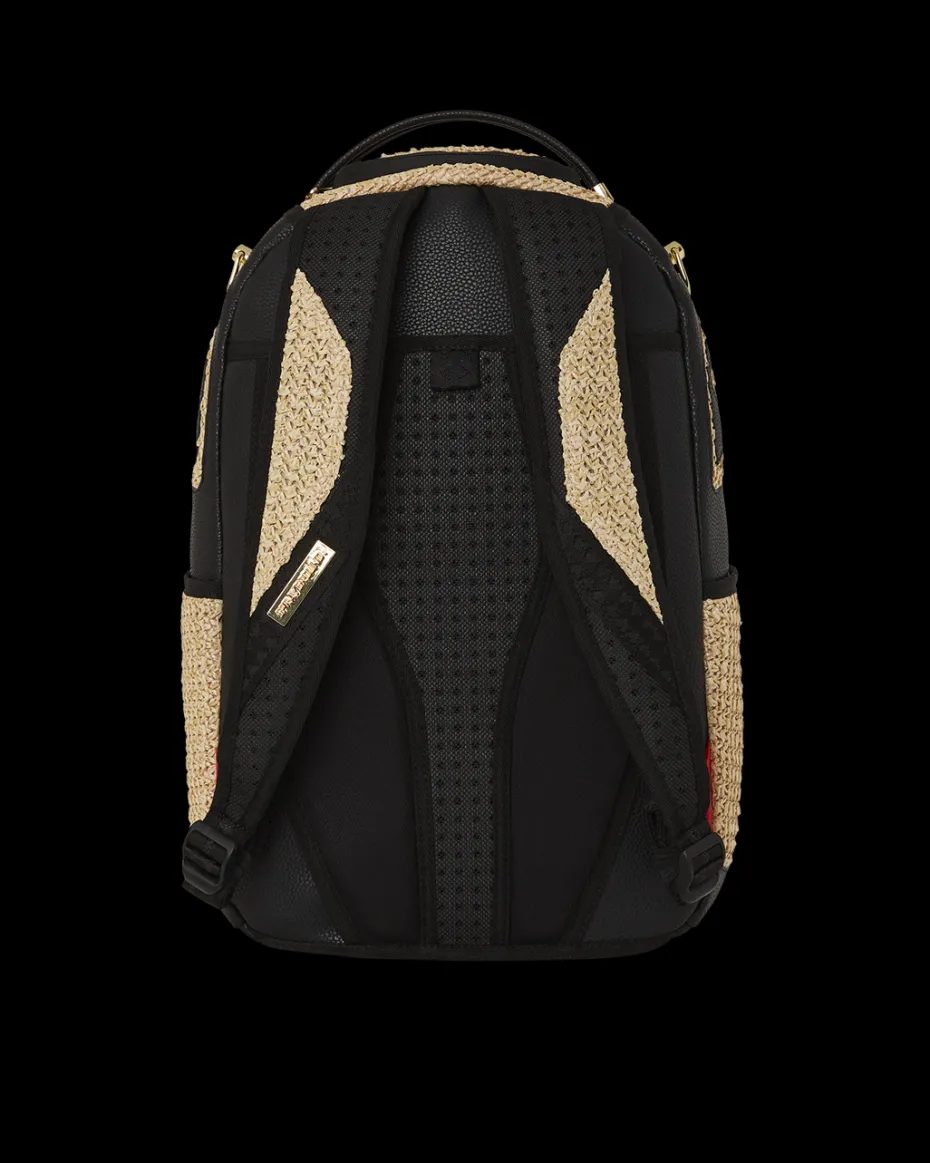 RAFFIA PALM BACKPACK