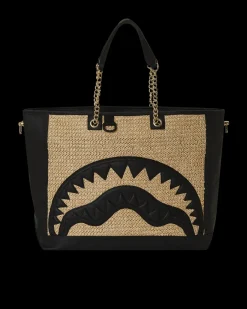RAFFIA PALM TOTE