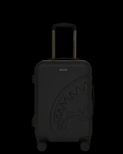 REALITY CHECK SHARKNAUTICS HARDSHELL CARRY-ON JETBLACK LUGGAGE (GUNMETAL HARDWARE)