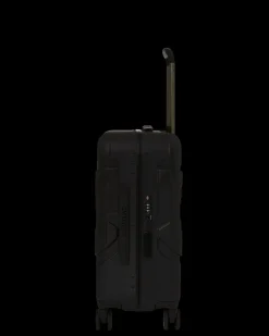 REALITY CHECK SHARKNAUTICS HARDSHELL CARRY-ON JETBLACK LUGGAGE (GUNMETAL HARDWARE)