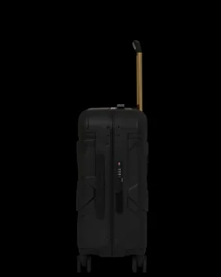 REALITY CHECK SHARKNAUTICS HARDSHELL CARRY-ON JETBLACK LUGGAGE (GOLD HARDWARE)