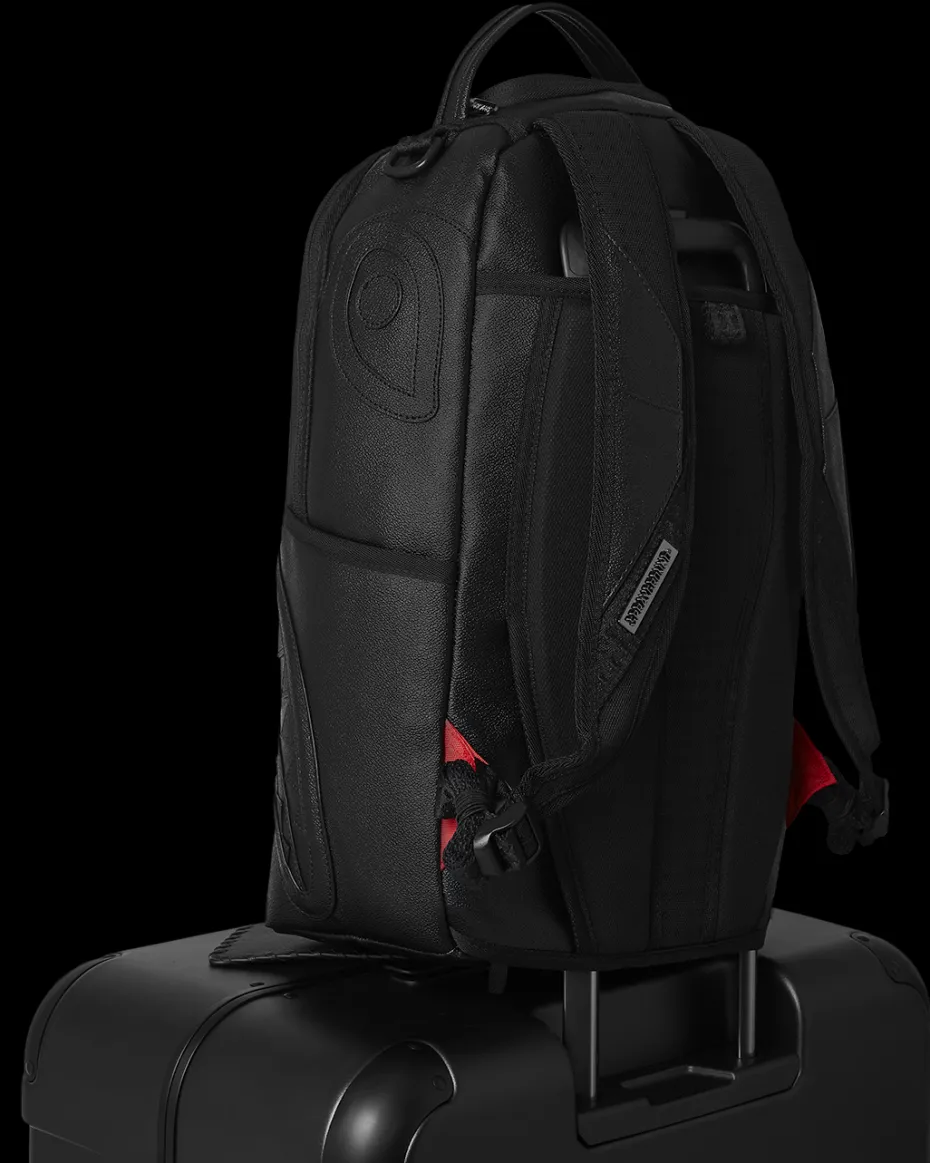REALITY CHECK SHARKNAUTICS HARDSHELL FULL-SIZE JETBLACK LUGGAGE (GUNMETAL HARDWARE)