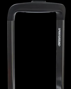REALITY CHECK SHARKNAUTICS HARDSHELL FULL-SIZE JETBLACK LUGGAGE (GUNMETAL HARDWARE)