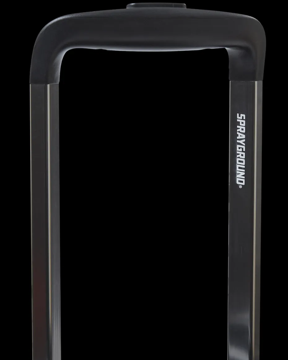 REALITY CHECK SHARKNAUTICS HARDSHELL FULL-SIZE JETBLACK LUGGAGE (GUNMETAL HARDWARE)