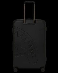 REALITY CHECK SHARKNAUTICS HARDSHELL FULL-SIZE JETBLACK LUGGAGE (GUNMETAL HARDWARE)