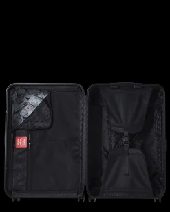 REALITY CHECK SHARKNAUTICS HARDSHELL FULL-SIZE JETBLACK LUGGAGE (GOLD HARDWARE)