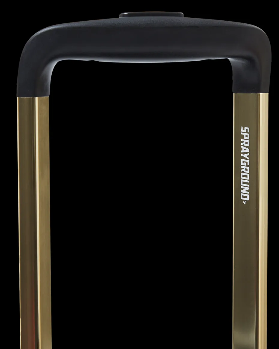 REALITY CHECK SHARKNAUTICS HARDSHELL FULL-SIZE JETBLACK LUGGAGE (GOLD HARDWARE)