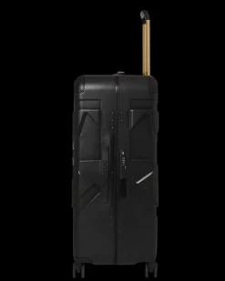 REALITY CHECK SHARKNAUTICS HARDSHELL FULL-SIZE JETBLACK LUGGAGE (GOLD HARDWARE)