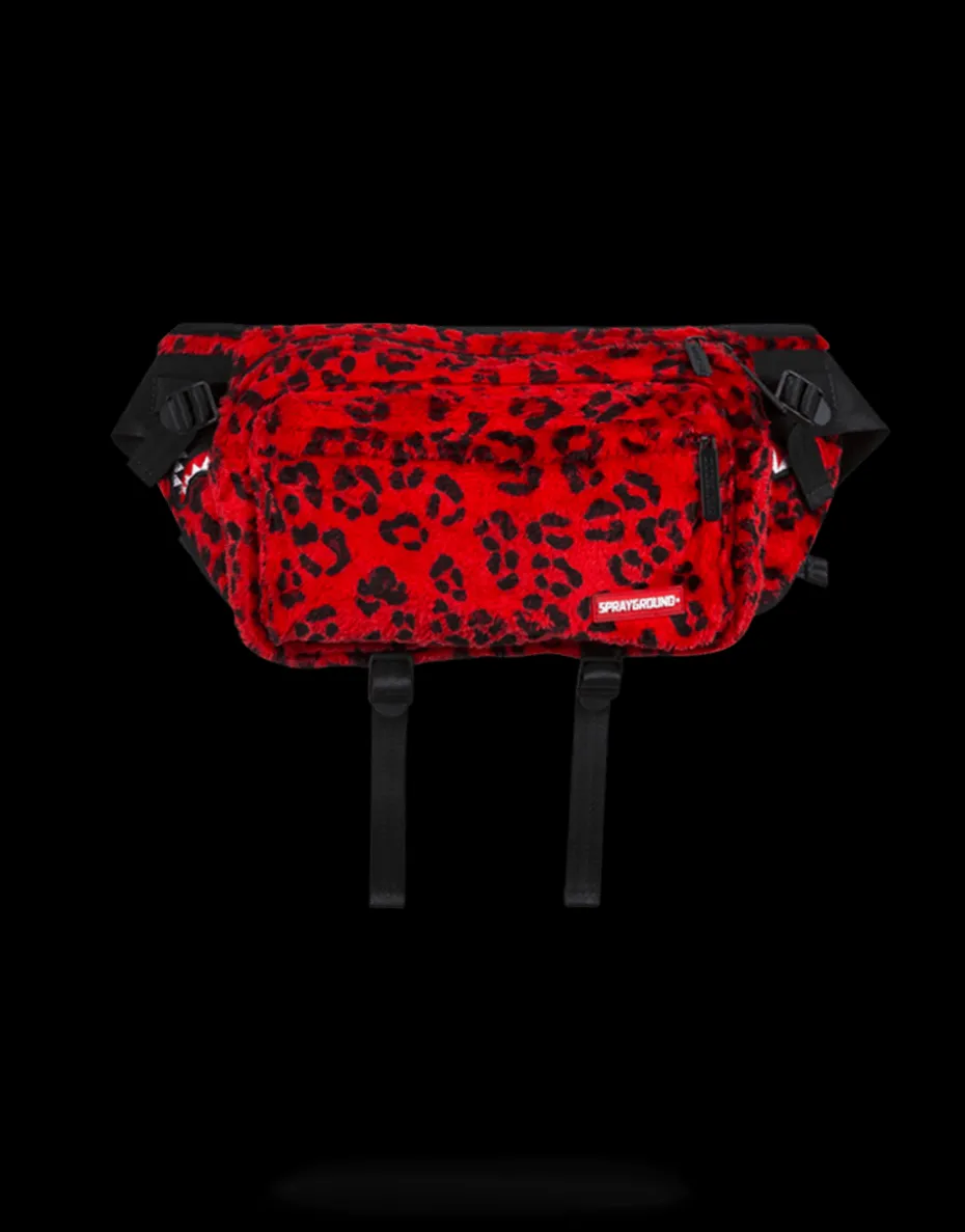 RED LEOPARD CROSSBODY TRANSPORTER