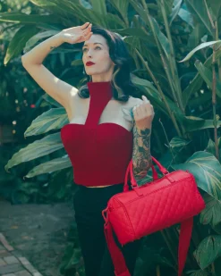 RED RIVIERA MINI DUFFLE